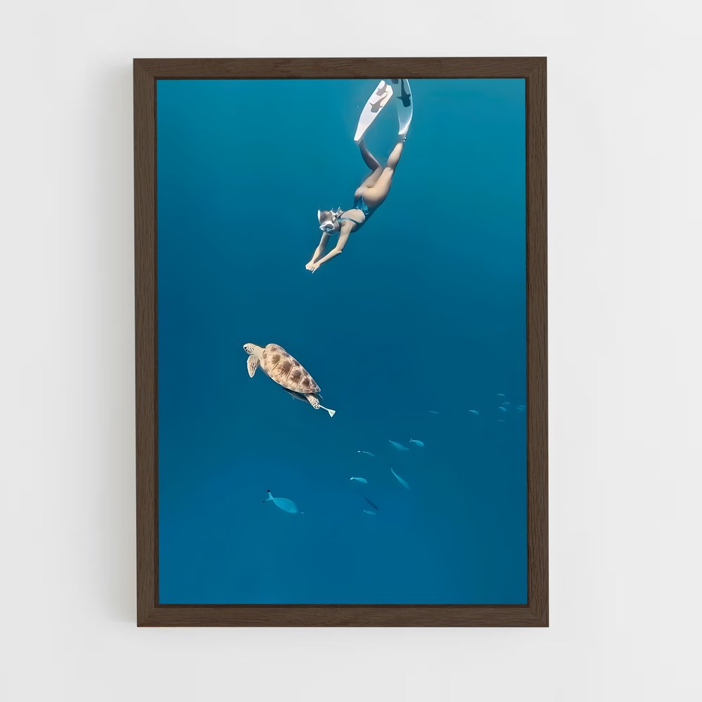 Poster Odyssée Marine – affiche Plongée en apnée (vue 5)